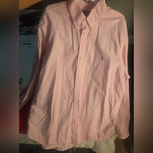 Ralph Lauren Light Pink Casual Button-Down Shirt